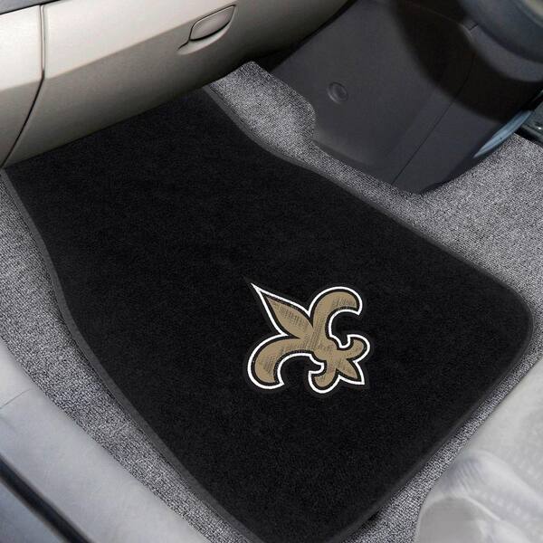 Officially Licensed NFL New Orleans Saints 27 Round Vintage Logo Rug