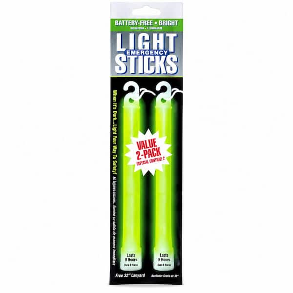 Green 8 Hour Lightstick (2-Pack)