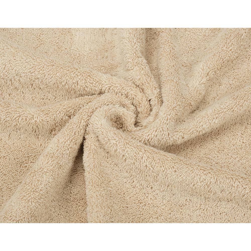 Beige Turkish Cotton 6-Piece Towel Set