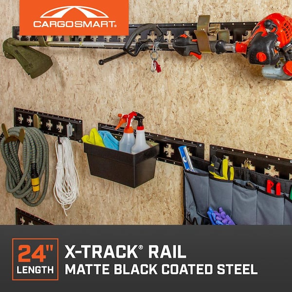 24 in. Matte Black X-Track Rail - 1 pack