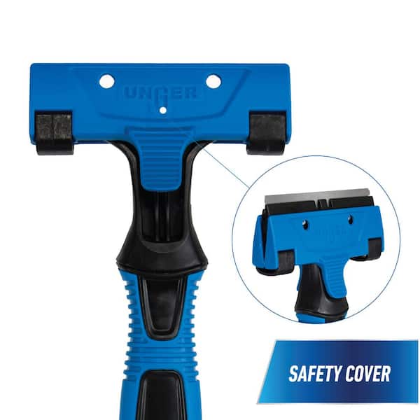 4 in. All-Purpose Stainless Steel Scraper Blade with Retractable Safety Cover