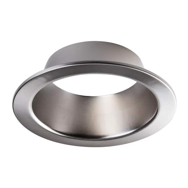 Liteline SPEX Lighting - 6 In. Round Brushed Nickel Trim For Baffle ...