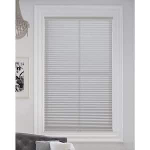 Gray Sheen Cordless Light Filtering Fabric Cellular Shade 9/16 in. Single Cell 34 in. W x 48 in. L
