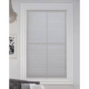 Gray Sheen Cordless Light Filtering Fabric Cellular Shade 9/16 in. Single Cell 68.5 in. W x 48 in. L