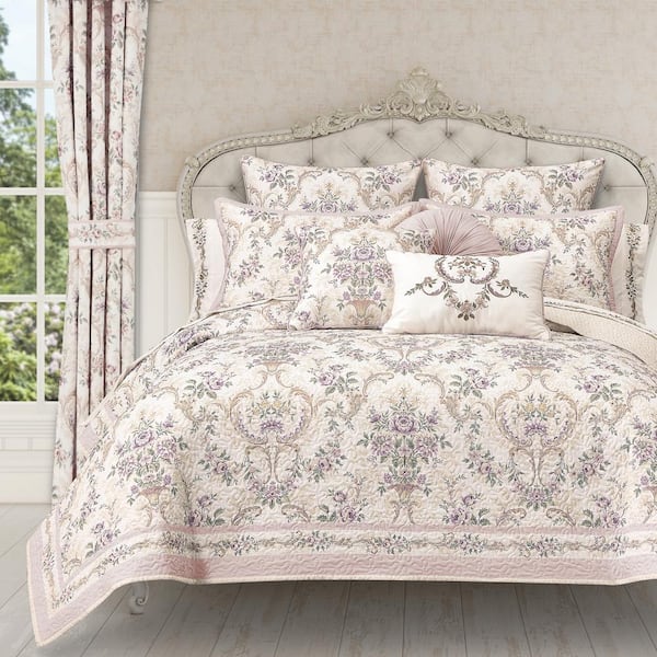 Unbranded Amagansett Blush Polyester King/Cal King 3-Piece Quilt Set