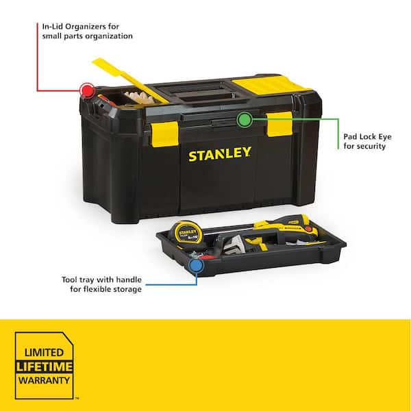 Reviews for Stanley 19 in. 4.2 Gallon Essential Tool Box with Lid