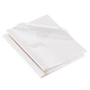 Thermal Binding Covers, 10 Pcs Thermal Presentation Covers 5/16 in. Spine Holds 2-240 Sheets, PVC, White Back Cover