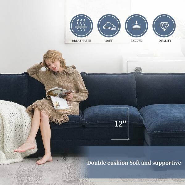 1/26迄 rikoao sofa navy Miro Sofa (Navy) | Event Trade Show Furniture Rental | FormDecor
