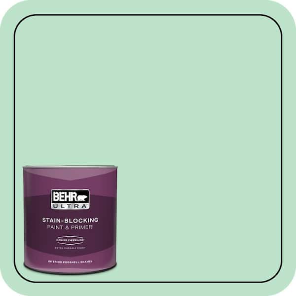 BEHR ULTRA 1 qt. #P410-2 Spearmints Extra Durable Eggshell Enamel Interior Paint & Primer