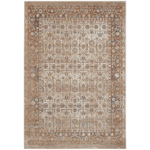 Malta Taupe 5 ft. x 8 ft.  Traditional Persian Area Rug
