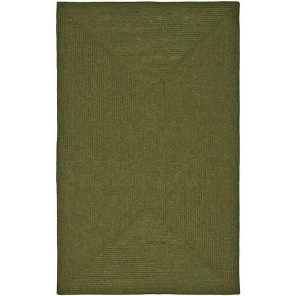 SAFAVIEH Braided Green 4 ft. x 6 ft. Solid Area Rug