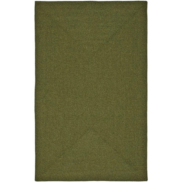 SAFAVIEH Braided Green 6 ft. x 9 ft. Solid Area Rug