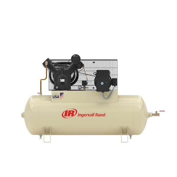 Ingersoll Rand 120 Gal. 175 PSI Type 30 Horizontal 15 HP 230-Volt 3-Phase 2 Stage Electric Air Compressor