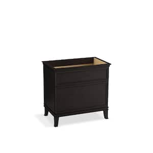 Artifacts 36 in. x 21.89 in. D x 34.49 in. H Bath Vanity Cabinet without Top in Carbon Oak