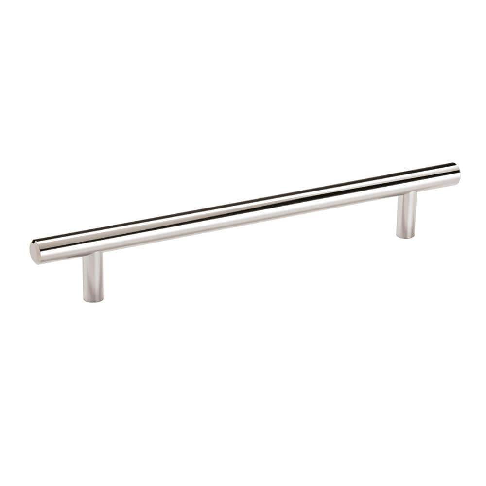 10-Pack Bar Pulls 7 in.  178mm  Modern Polished Chrome Bar Cabinet Pulls