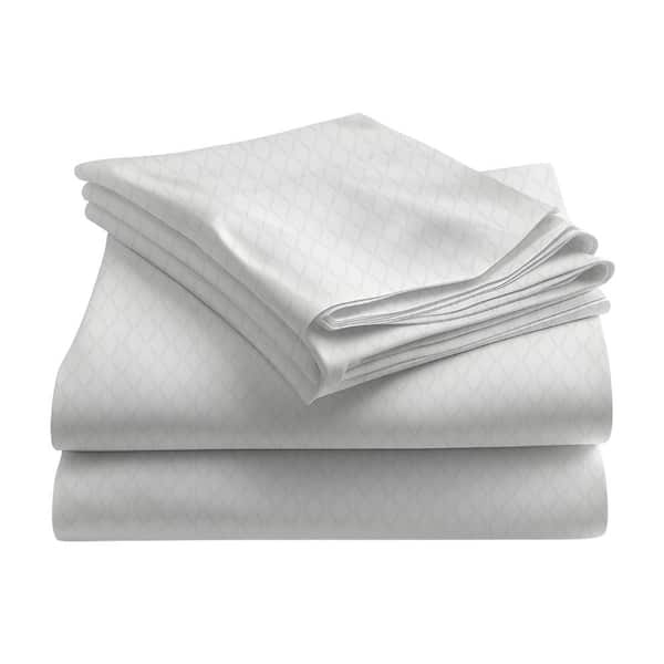 Unbranded Lusome Temperature Regulating Cotton Sheets King Size White