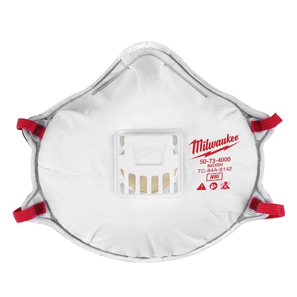 Milwaukee - N95 Professional Multi-Purpose Valved Respirator with Gasket