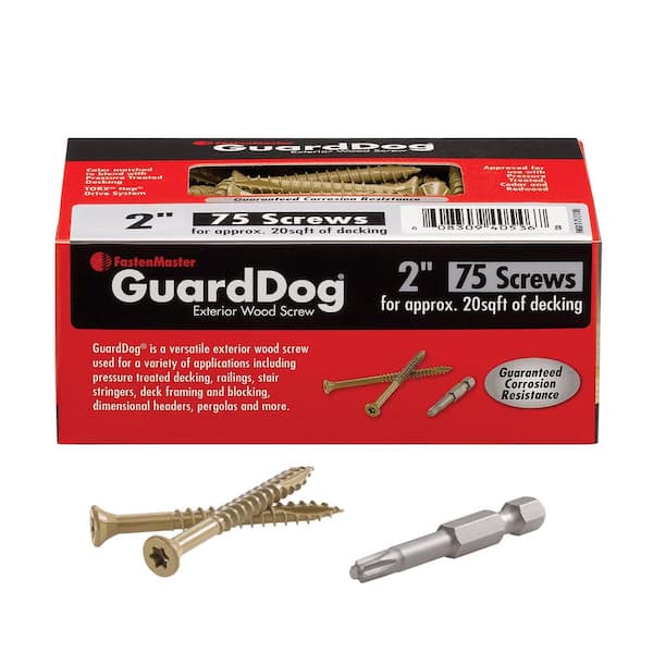 FastenMaster GuardDog #10 x 2 in. Torx Drive, Bugle Head Exterior Wood Screw (75-Pack)