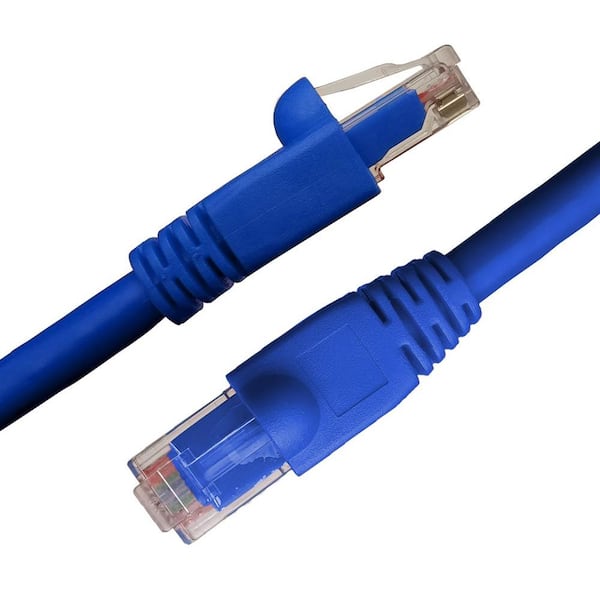 NTW 10 ft. Cat6a Snagless Unshielded (UTP) Network Patch Cable, Blue