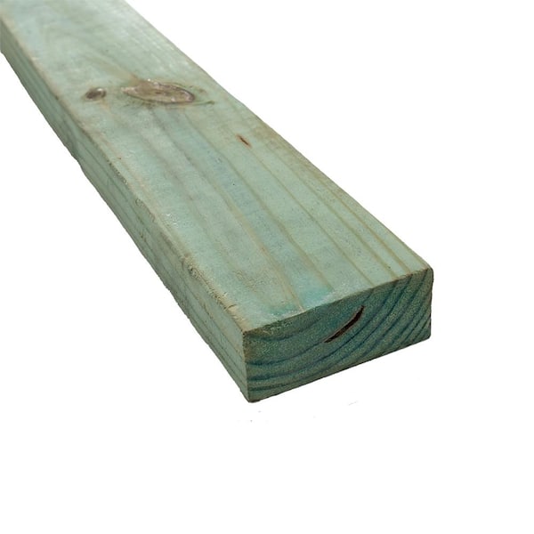2 in x 4 in. x 16 ft. #2 Pressure Treated Borate Lumber