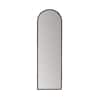 Habitat 18 in. W x 60 in. H Aria Arched Frameless Black Modern Mirror ...