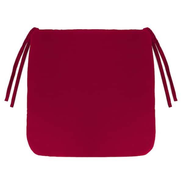 Jordan Manufacturing 16 in. L x 16 in. W x 2.5 in. T Outdoor Seat Cushion in Barn Red