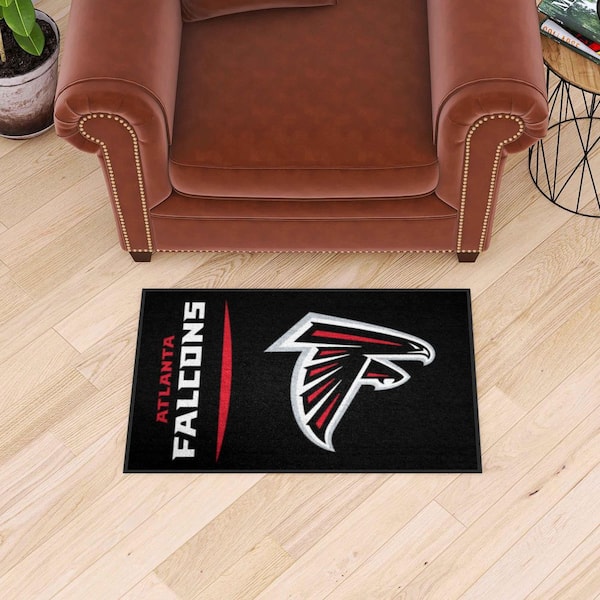 NFL - Atlanta Falcons Black Uniform Inspired 2 ft. x 3 ft. Area Rug