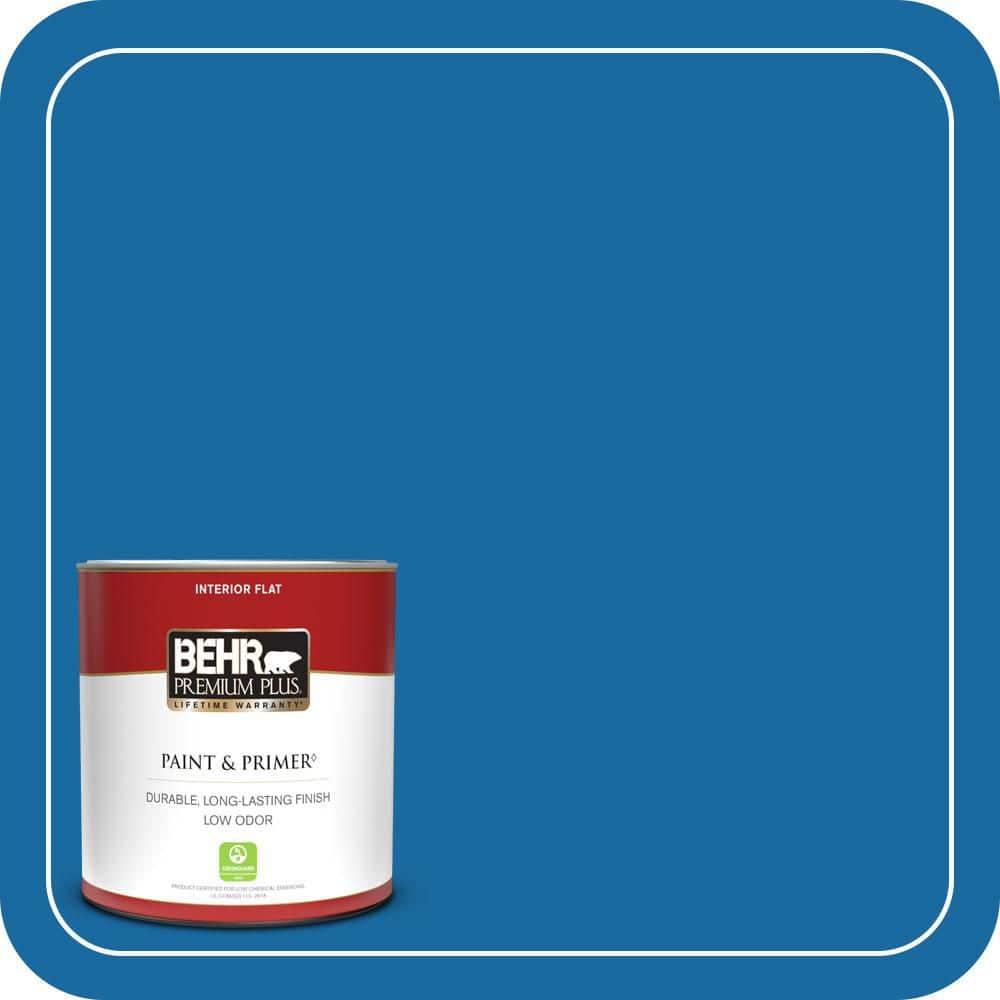 1 qt. #S-G-560 Jazz Blue Flat Low Odor Interior Paint & Primer price history on PriceWatchPro