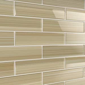 Cupatea 3 in. x 12 in. Glass Tile for Kitchen Backsplash and Showers (10 sq. ft./per Box)