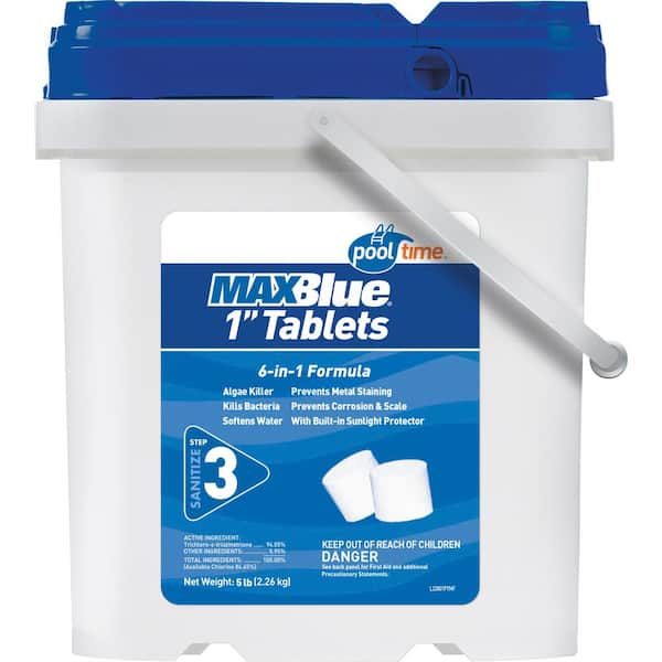 Pool Time Chlorinating MAXBlue 5 lb. 1 in. Tablets