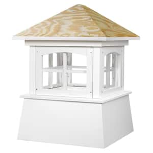 Brookfield 18 in. x 25 in. Vinyl Cupola with Wood Roof