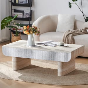 （yskdtc88） Vintage Coffee Table yskdtc88） Vintage Coffee Table 48 in. Antique Natural Rectangle