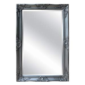 Barrie 59 in. H x 23.6 in. W Rectangular Wood Antique Silver Mirror