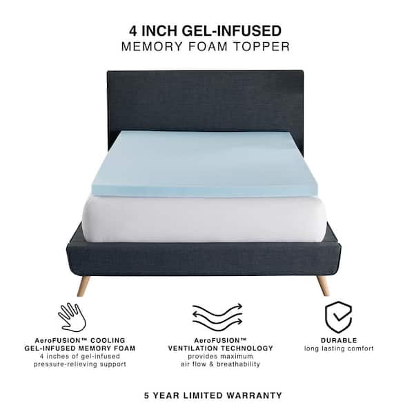 Altimair Twin-size Airbed with 1-inch Memory Foam Topper and