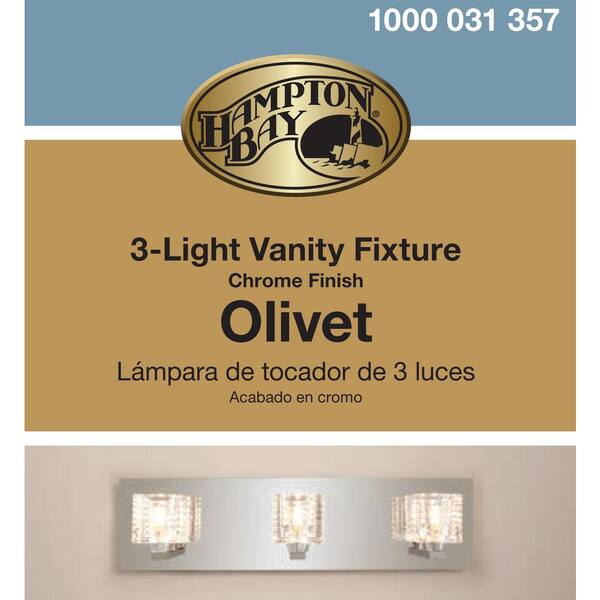 olivet 3 light vanity fixture