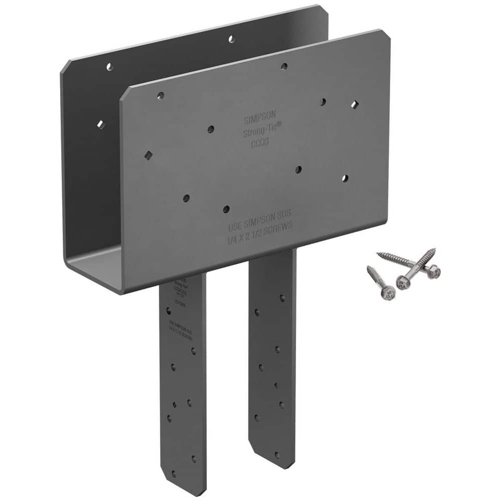 Simpson ECCQ88SDS2.5 End Column Cap w/SDS Screws - Gray
