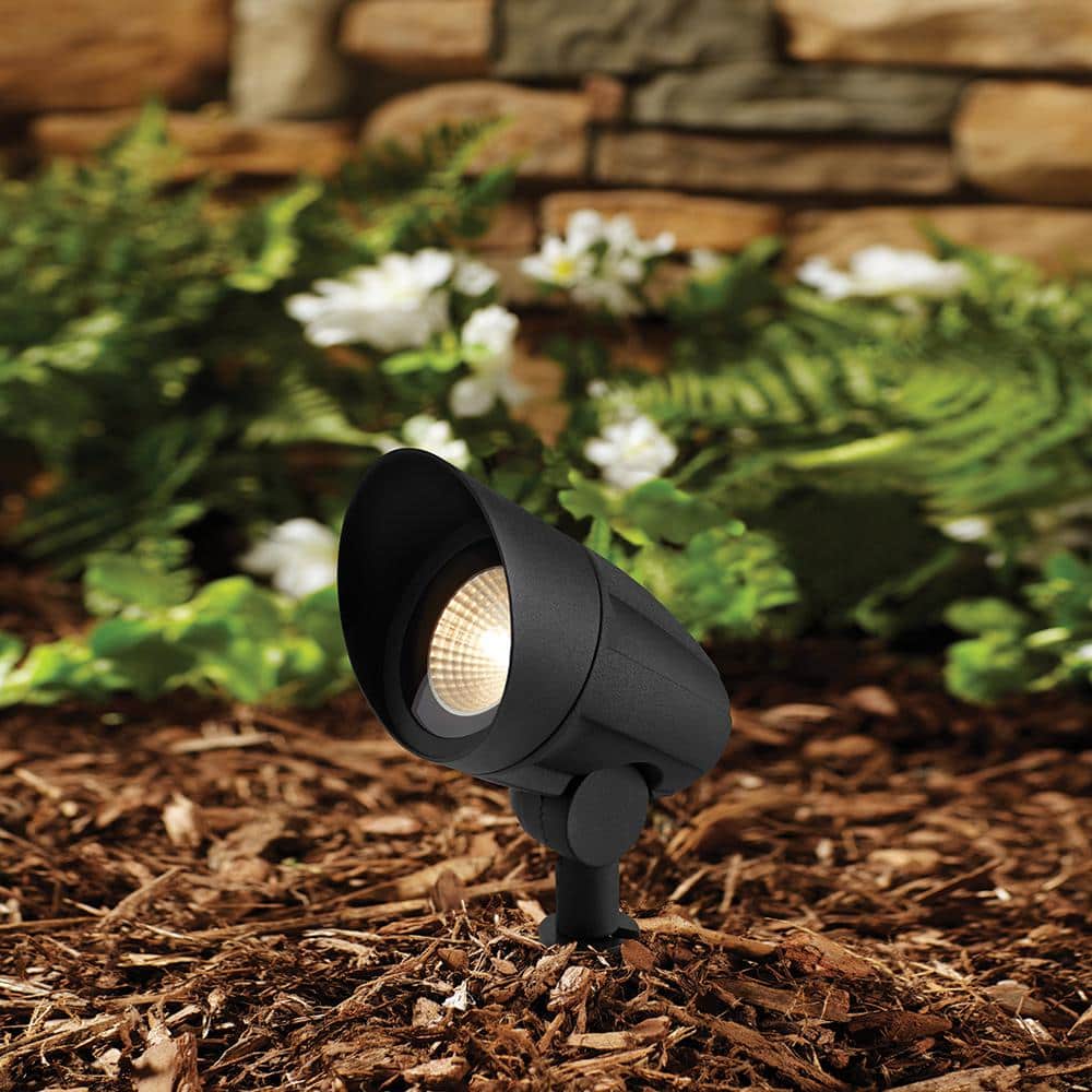 Hampton Bay Low Voltage 50-Watt Black Outdoor Landscape Flood