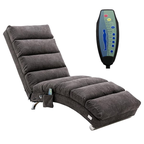 Dark gray best sale chaise lounge