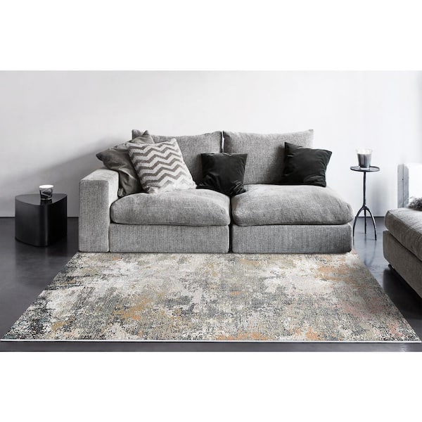 Jazz 9 ft. X 12 ft. Multi Abstract Indoor Area Rug