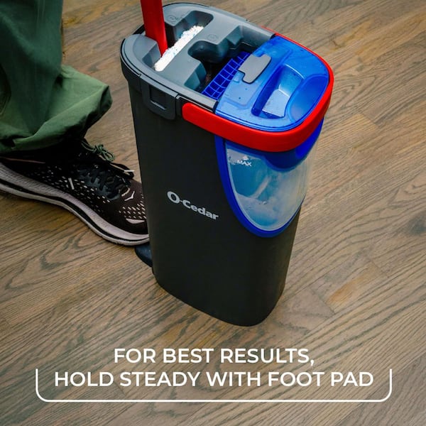 O-Cedar H2prO Microfiber Flat Mop System 175765 - The Home Depot