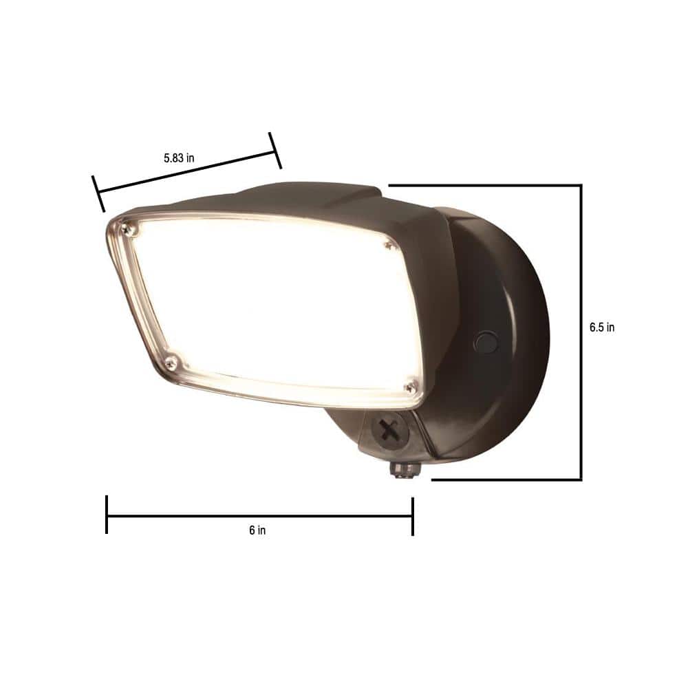 Halo Bronze LED Dusk to Dawn Security Floodlight