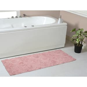 Modesto Bath Rug 100% Cotton Bath Rugs Set, 21 in. x54 in. Runner, Pink