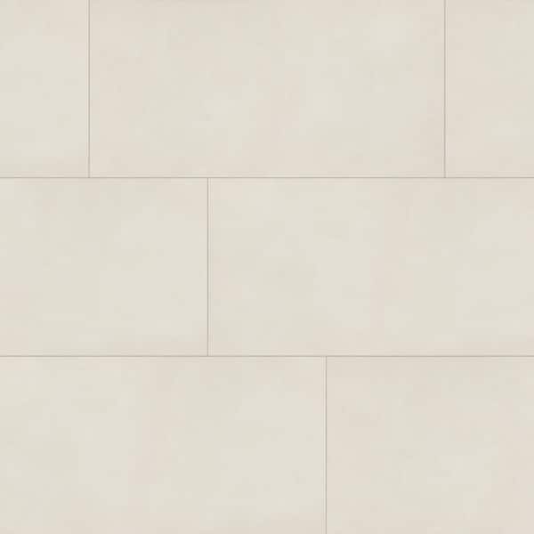 Daltile Indoterra White Desert 24 in. x 48 in. Matte Porcelain Concrete Look Floor and Wall Tile (15.26 sq. ft./Case)