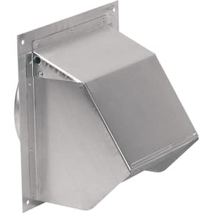 Fresh Air Inlet Aluminum Wall Cap for 6 in. Round Duct for Range Hoods and Bathroom Exhaust Fans in Aluminum