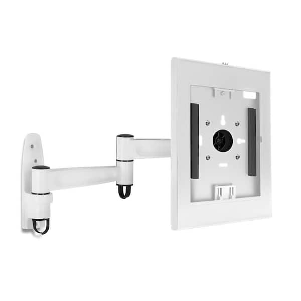 Anti-Theft Tablet Wall Mount with Swing Arm for iPad, iPad Air, iPad Pro, White