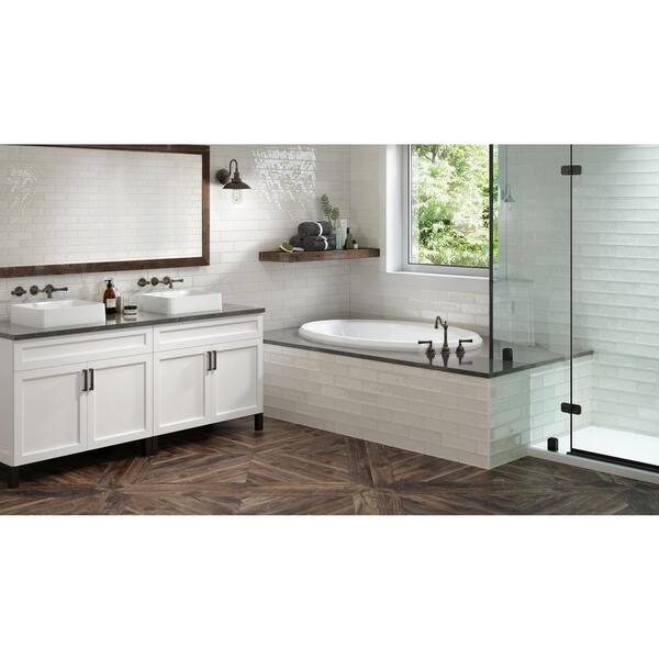 Jacuzzi PROJECTA 60 in. x 36 in. Acrylic Rectangular Drop-In Whirlpool Bathtub in White