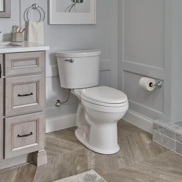 Champion Pro 2-piece 1.28 GPF Single Flush Elongated Toilet in White