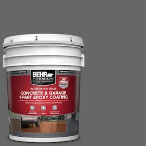 5 gal. #PPU25-02 Black Locust Self-Priming 1-Part Epoxy Satin Interior/Exterior Concrete and Garage Floor Paint