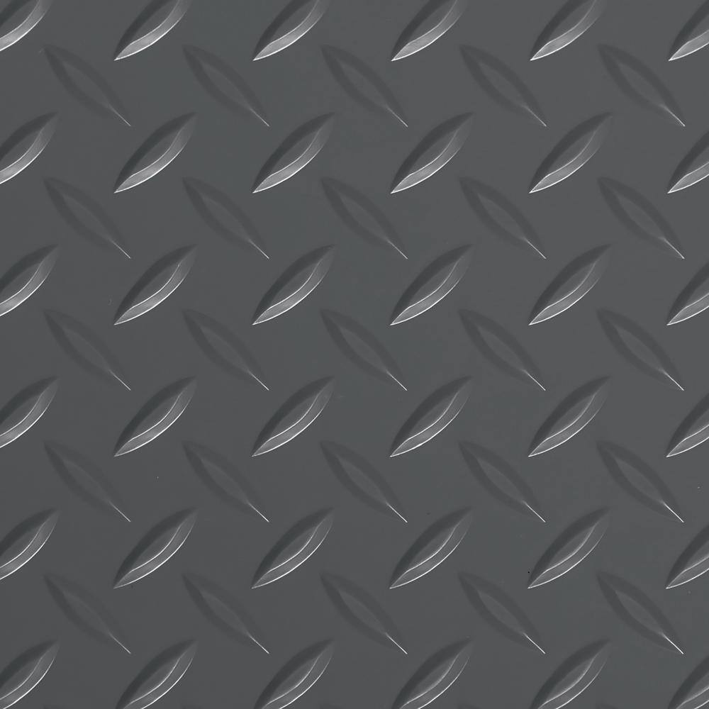New Diamond Vinyl Black Universal Flooring Garage Waterproof Textured Durable 