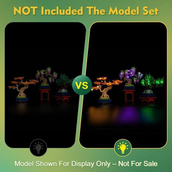 MINIBLUE　ヨンファ　3点セット Artificial Bonsai Tree LED Lighting Kit in Container, Compatible